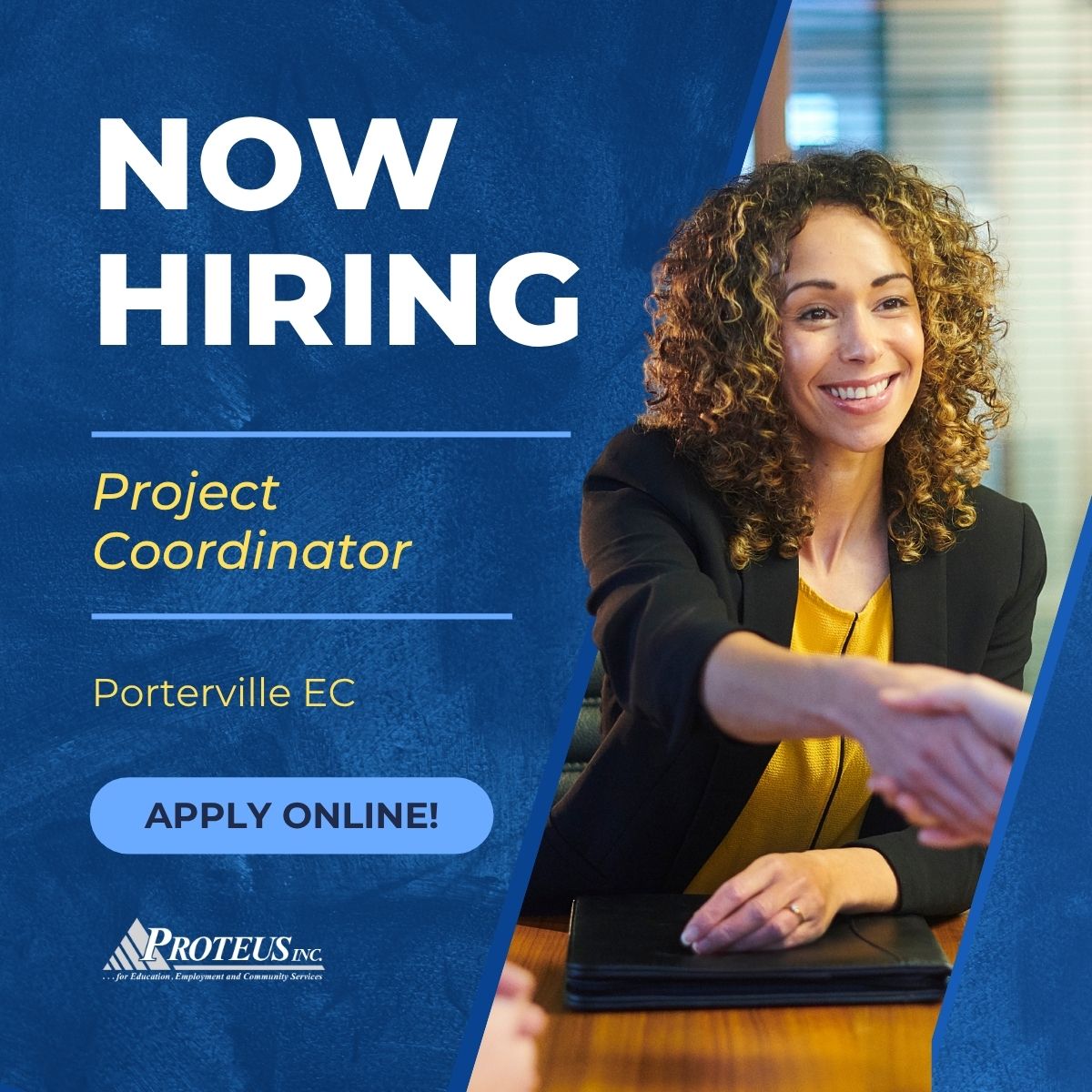 Project Coordinator - Porterville EC - Job Announcement